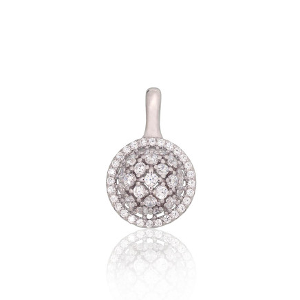 Women,  - Silver pendant, Silver 925 fineness, Rhodium (Plating), Zirkons
