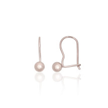 Sudraba auskari ar āķīšiem, 0.6 g, Sudrabs 925 prove, rodijs (pārklājums)