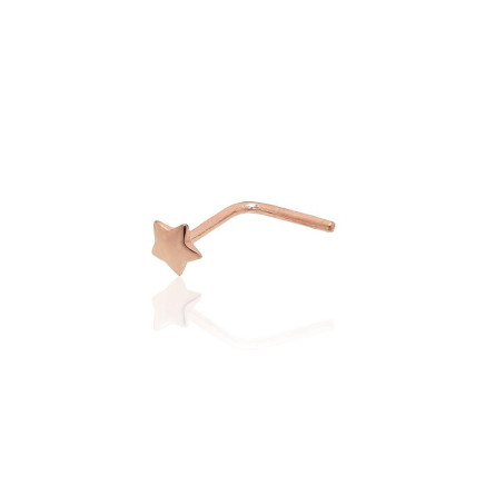 for nose,  - Gold piercing for nose, Red Gold 585 fineness