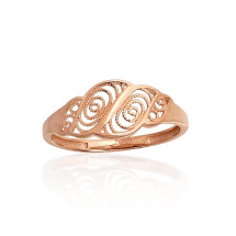 Gold ring, Red Gold 585 fineness