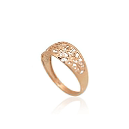 Sieviešu,  - Zelta gredzens, 19, 1.78 g, Sarkanais Zelts 585 prove