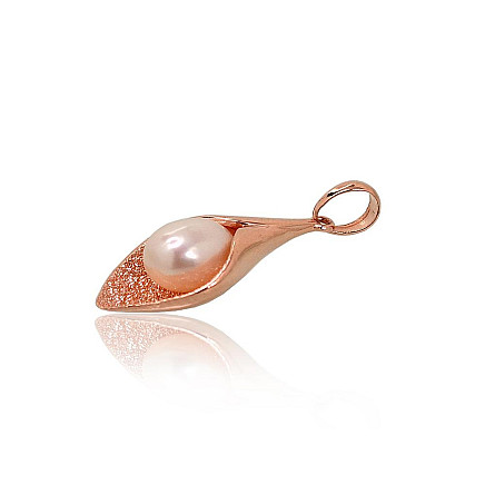 Золотой кулон, 1.52 g, Красное Золото 585 проба, Жемчуг, - 1300667000030 Женские, - Золотой кулон, 1.52 g, Красное Золото 585 проба, Жемчуг
