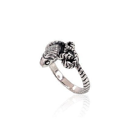 Silver ring, 18, 4 g, Silver 925 fineness, oxide (Plating), - 2101382000072 Women, - Silver ring, 18, 4 g, Silver 925 fineness, oxide (Plating)