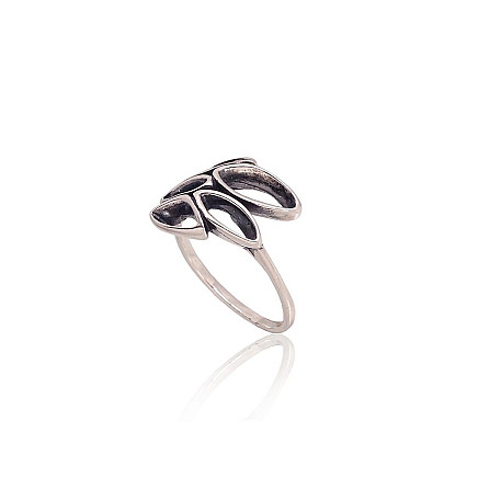 Серебряное кольцо, 18, 2.9 g, Серебро 925 проба, оксид (покрытие), - 2101765000057 Женские, - Серебряное кольцо, 18, 2.9 g, Серебро 925 проба, оксид (покрытие)