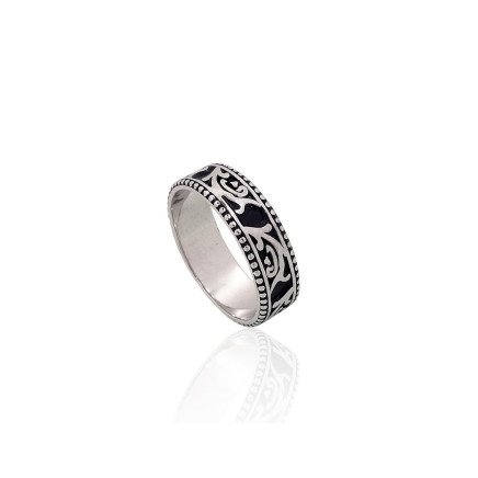 Silver ring, 19, 3.6 g, Silver 925 fineness, oxide (Plating), - 2101998000091 Women, - Silver ring, 19, 3.6 g, Silver 925 fineness, oxide (Plating)
