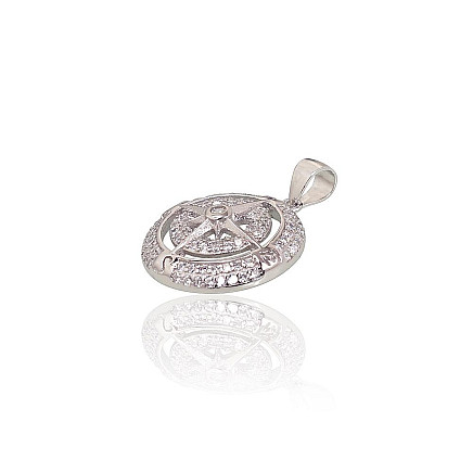 Women,  - Silver pendant, Silver 925 fineness, Rhodium (Plating), Zirkons