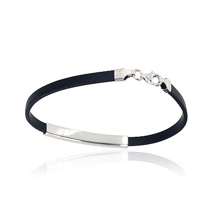 Silver bracelet, Silver 925 fineness, Rhodium (Plating), - 2600276000070 Bracelets, - Silver bracelet, Silver 925 fineness, Rhodium (Plating)