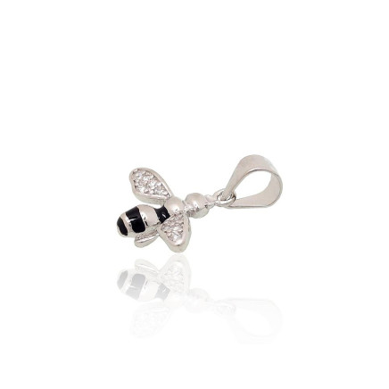 Silver pendant, Silver 925 fineness, Rhodium (Plating), Zirkons , Jewelery enamel, - 2301999000018 Women, - Silver pendant, Silver 925 fineness, Rhodium (Plating), Zirkons , Jewelery enamel