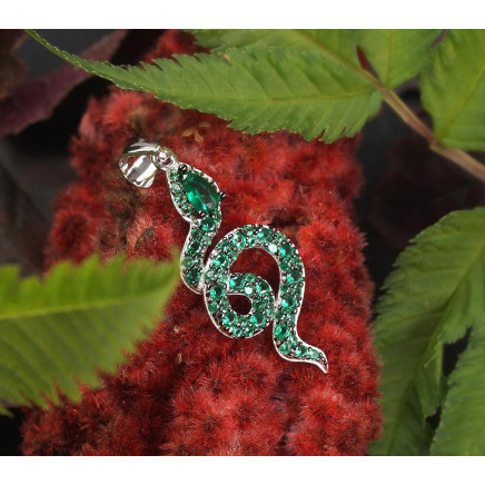 Silver pendant, Silver 925 fineness, Rhodium (Plating), Zirkons, - 2302000000010 Women, - Silver pendant, Silver 925 fineness, Rhodium (Plating), Zirkons