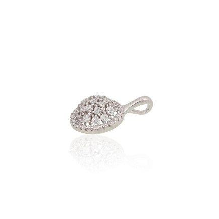 Silver pendant, Silver 925 fineness, Rhodium (Plating), Zirkons, - 2302002000049 Women, - Silver pendant, Silver 925 fineness, Rhodium (Plating), Zirkons