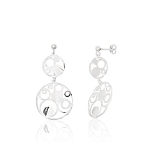 Silver stud earrings, 2.1 g, Silver 925 fineness