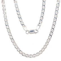 Sudraba ķēdīte Marina 3.9 mm, dimantu apstrādājums, Sudrabs 925 prove