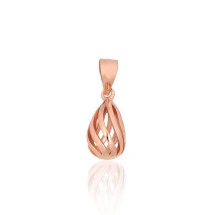 Silver pendant, Silver 925 fineness, red gold (Plating)