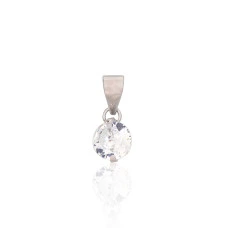 Sudraba kulons, 0.4 g, Sudrabs 925 prove, rodijs (pārklājums), Cirkoni