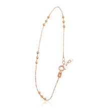 Gold bracelet, Red Gold 585 fineness, Variable length