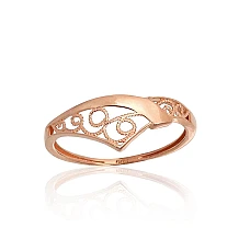 Gold ring, 17.5, 1.48 g, Red Gold 585 fineness