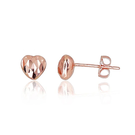 Classic Studs,  - Gold classic studs earrings, 0.55 g, Red Gold 585 fineness