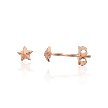 Classic Studs,  - Gold classic studs earrings, 0.27 g, Red Gold 585 fineness