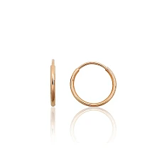 Gold rings-earrings, 0.52 g, Red Gold 585 fineness