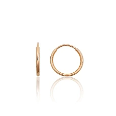 Gold rings-earrings, 0.53 g, Red Gold 585 fineness