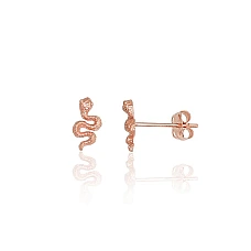 Gold classic studs earrings, 0.43 g, Red Gold 585 fineness