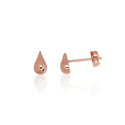 Classic Studs,  - Gold classic studs earrings, 0.52 g, Red Gold 585 fineness