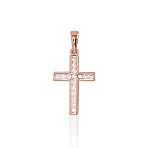 Zelta kulons, 1.12 g, Sarkanais Zelts 585 prove, Cirkoni