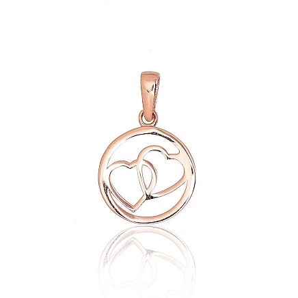 Women, Heart - Gold pendant, 0.47 g, Red Gold 585 fineness