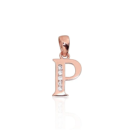 Burti, Burts P - Zelta kulons, 0.39 g, Sarkanais Zelts 585 prove, Cirkoni, Burts: P
