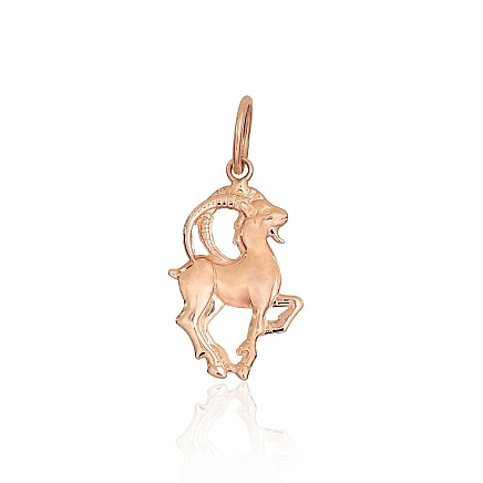 Zodiac signes, Capricorn - Gold pendant, 0.68 g, Red Gold 585 fineness, Capricorn