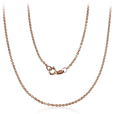 Gold chain Anchor 1.4 mm , diamond cut, 42, 1.37 g, Red Gold 585 fineness