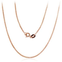 Zelta ķēdīte Spiga 1, 2 mm, Sarkanais Zelts 585 prove