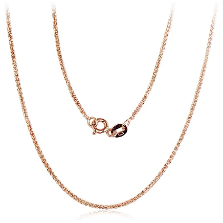 Chains,  - Gold chain Spiga 1,2 mm, 45, 2.77 g, Red Gold 585 fineness