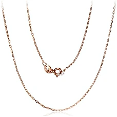 Gold chain Anchor 1.2 mm , diamond cut, 47, 1.6 g, Red Gold 585 fineness