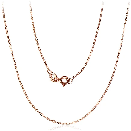 Chains,  - Gold chain Anchor 1.2 mm , diamond cut, 50, 1.7 g, Red Gold 585 fineness