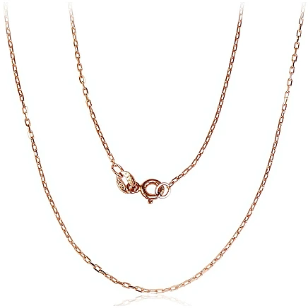 Chains,  - Gold chain Anchor 1.2 mm , diamond cut, 55, 1.85 g, Red Gold 585 fineness