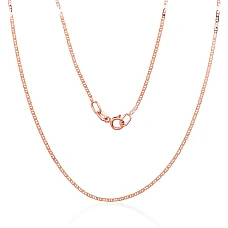 Золотая цепочка Марина 1.1 мм , алмазная обработка граней, 55, 1.48 g, Красное Золото 585 проба