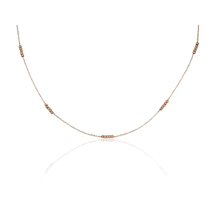 Necklace,  - Gold necklace, 42, 1.69 g, Red Gold 585 fineness, Variable length