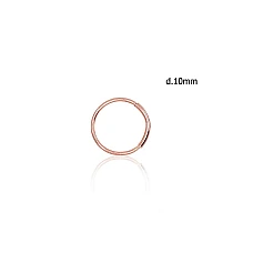 Gold piercing for nose, 0.11 g, Red Gold 585 fineness