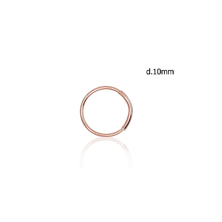 for nose,  - Gold piercing for nose, 0.11 g, Red Gold 585 fineness