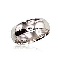 Серебряное обручальное кольцо, 20.5, 4.8 g, Серебро 925 проба, родий (покрытие)