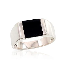 Silver ring, 21, 10.2 g, Silver 925 fineness, Onix