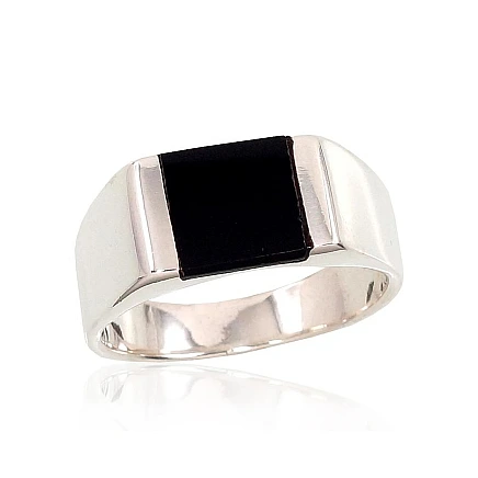 For man,  - Silver ring, 21, 10.2 g, Silver 925 fineness, Onix