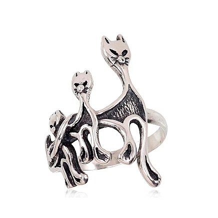 Женские,  - Серебряное кольцо, 17, 4.1 g, Серебро 925 проба, оксид (покрытие)
