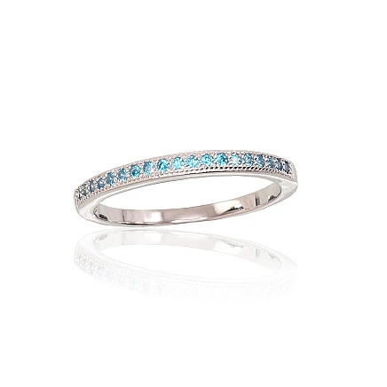 Women,  - Silver ring, 16.5, 1.7 g, Silver 925 fineness, Rhodium (Plating), Zirkons