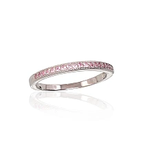 Silver ring, 16.5, 1.7 g, Silver 925 fineness, Rhodium (Plating), Zirkons