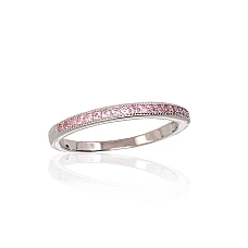 Silver ring, 16.5, 1.7 g, Silver 925 fineness, Rhodium (Plating), Zirkons