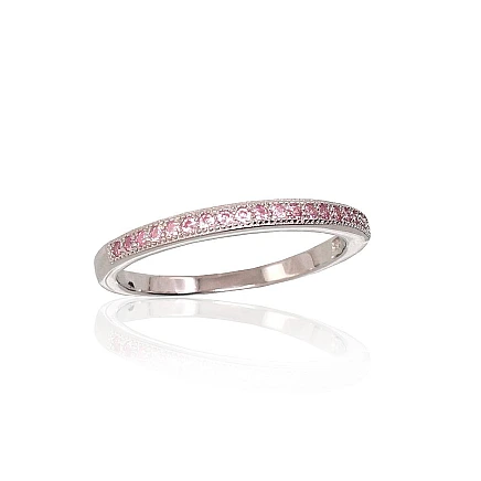 Women,  - Silver ring, 16.5, 1.7 g, Silver 925 fineness, Rhodium (Plating), Zirkons