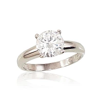Серебряное кольцо, 16.5, 2.7 g, Серебро 925 проба, родий (покрытие), Цирконы