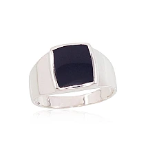 Silver ring, 19, 7.4 g, Silver 925 fineness, Onix